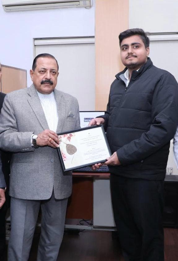 Caliche team meeting Hon'ble Union Minister Dr. Jitendra Singh