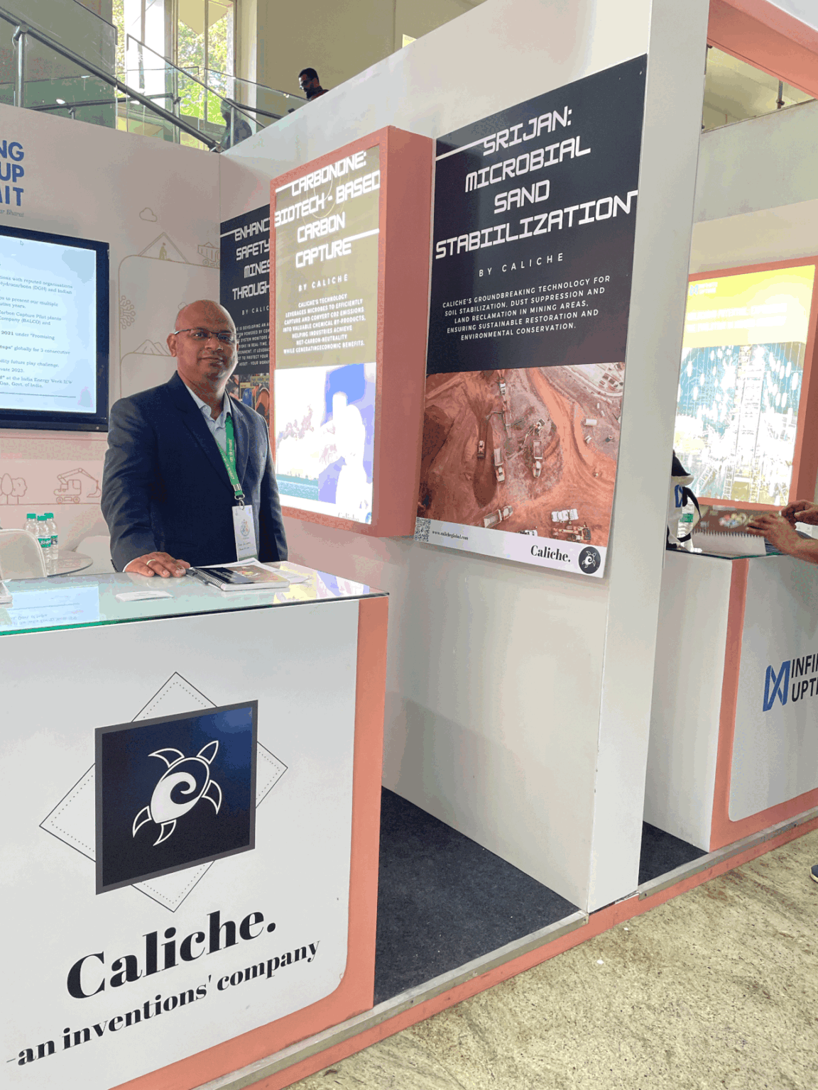 Caliche at 1st Mining Startup Summit IIT Bombay organised by Ministry of Mines