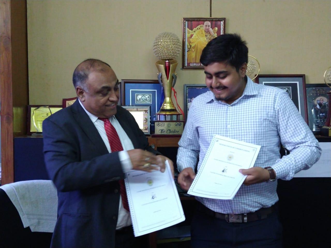 MoU with PDEU Gandhinagar — MEOR